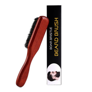 Wood Handle Beard Brush with Boar Bristle