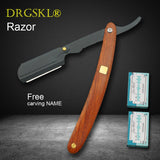 Red Sour Skill Wooden Handle Razor