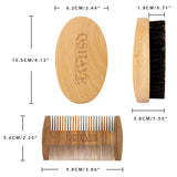 QSHAVE Natural Boar Bristle Beard Shaving Brush