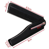 Foldable beard moustache comb