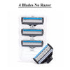 QShave Brand Blue Men Manual Shaving Razor